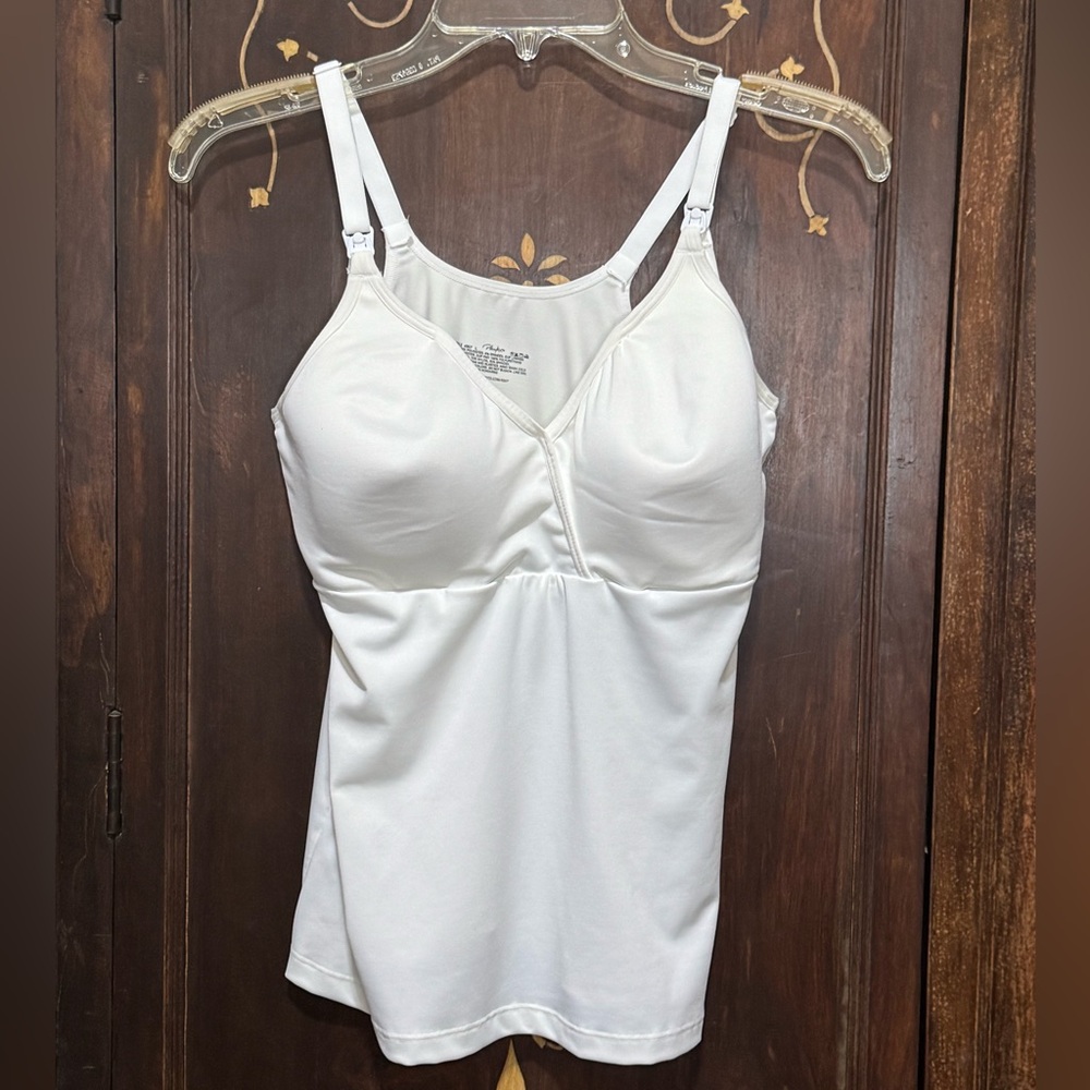 White Nursing Camisole Top